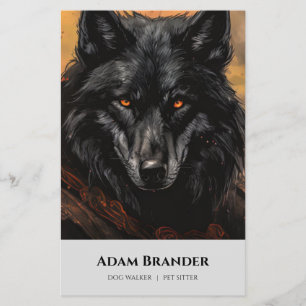 Haustiersitter Spaziergänger Flyer