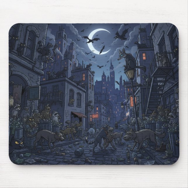 Haustierstadt Mousepad (Vorne)