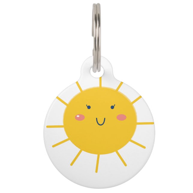 Haustierumbau mit gelbem Sun Tiermarke (Vorderseite)