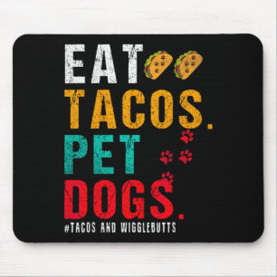 Haustunde essen Tacos Wigglebutts Hund Lustiger Sp Mousepad