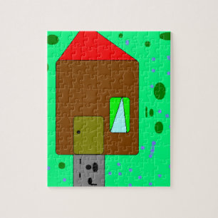 Haustürpfad, digitale Malerei, Kunst von Kindern