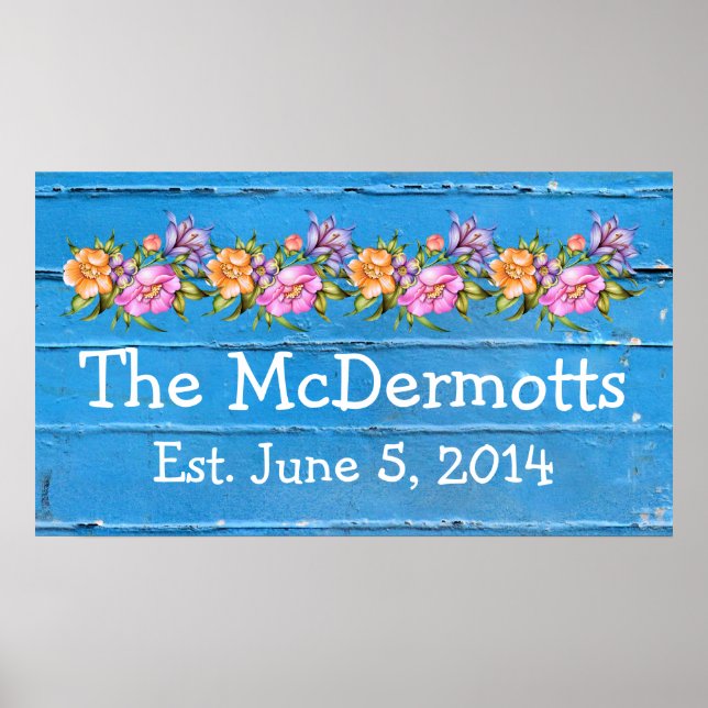 Hausunterschrift/Jahrestag/Hochzeit - SRF Poster (Vorne)