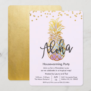 Hauswärmung Aloha Luau Hawaiianische Party Einladu Einladung