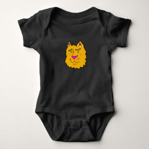 Haut bébé à visage de chat simple