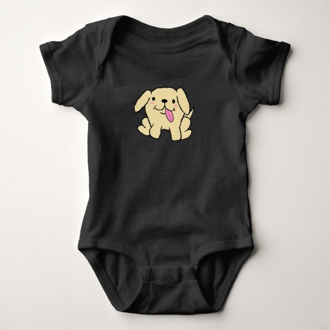 Haut bébé simple chiot (Devant)