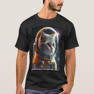 Haut chat astronaute Space Cat pour femmes hommes 