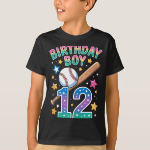 Haut de baseball pour garçon d'anniversaire 12 ans