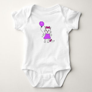 Haut de bébé Kitty avec ballon