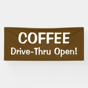 HAUT DE GAMME À COFFEE Banderole
