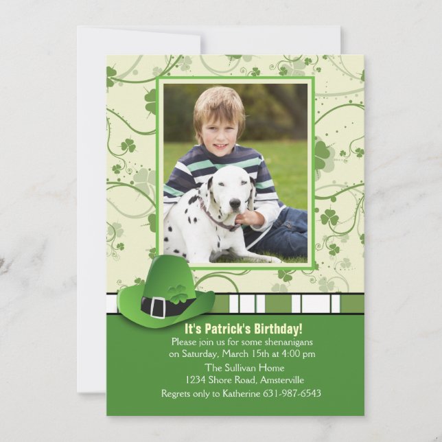 Haut de la page Invitation photo du matin (Devant)