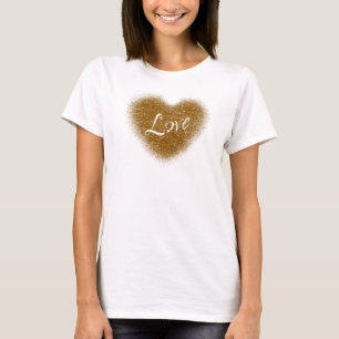 Haut de tank de glamour de coeur d'amour de paille