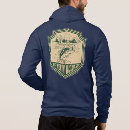 Haut du Wisconsin Nord Badge de pêche