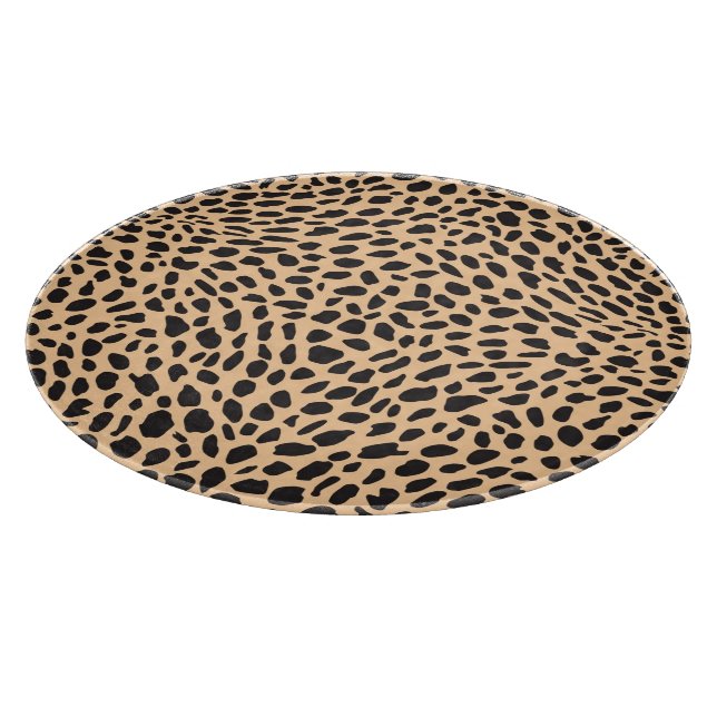 Haut-Geparddekor Schneidebrett (Ecke)