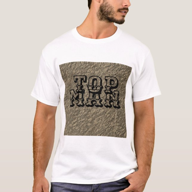 HAUT HOMME -BROWN NOIR OR-T-shirt (Devant)
