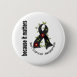 Haut-Krebs-Blumen-Band 3 Button