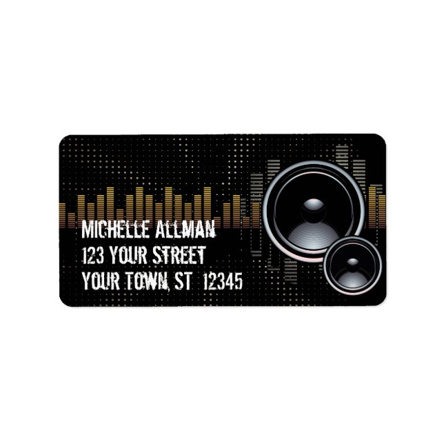 Haut-parleurs stéréo très Étiquette (Devant)