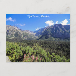 Haut Tatra Mounts, Slovaquie, Carte postale