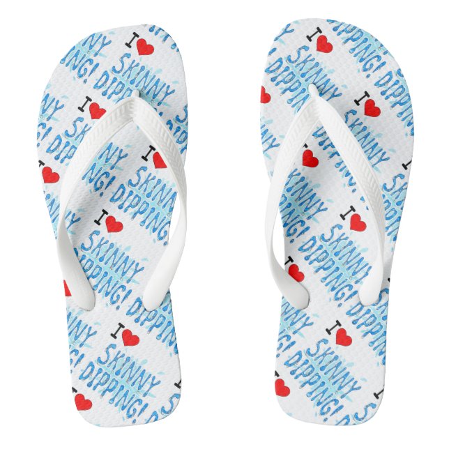 Hautabtauen - I Liebe Hautabtauen Flip Flops (Fußbett)
