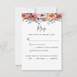 Hautausschlag Pfirsichblüte mit/ohne Mahlzeit UAWG RSVP Karte