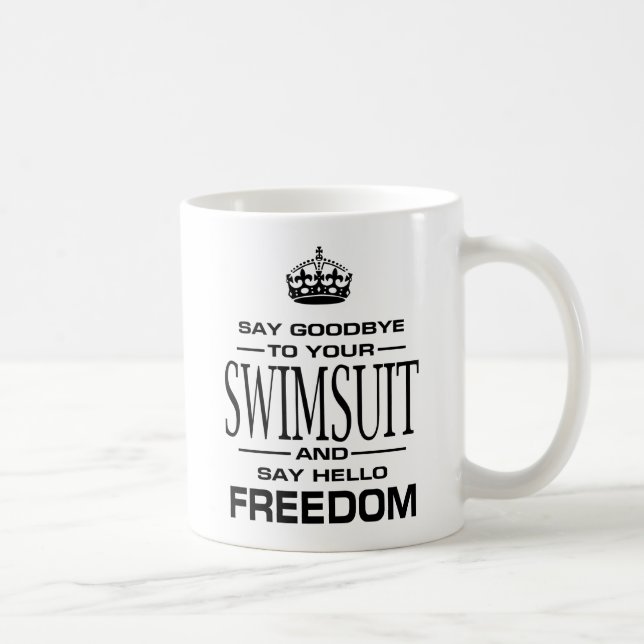 Hautdippern, Hautdippen, Pro Körperfreiheit Kaffeetasse (Rechts)