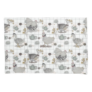 Haute Couture Chicken Print Kissenbezug