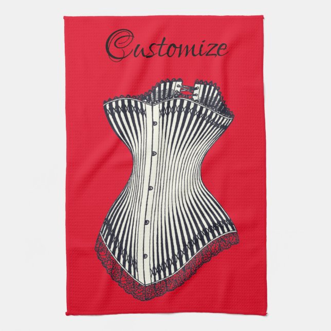 Haute Couture Corset Thunder_Cove Kitchen bis Geschirrtuch (Vertikal)