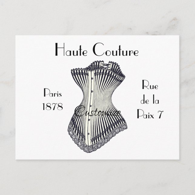 Haute Couture Corset Thunder_Cove Postkarte (Vorderseite)