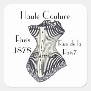 Haute Couture Corset Thunder_Cove Quadratischer Aufkleber