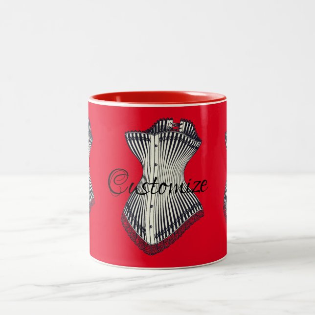 Haute Couture Corset Thunder_Cove Zweifarbige Tasse (Mittel)