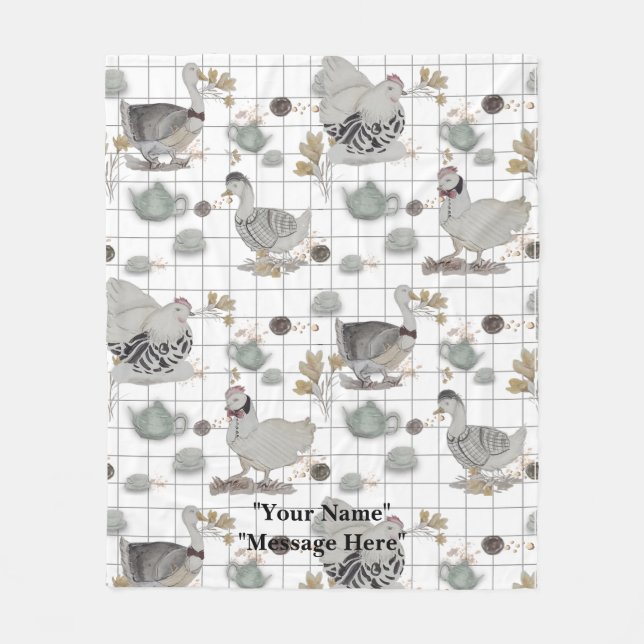 Haute Couture Fleecedecke (Vorderseite)