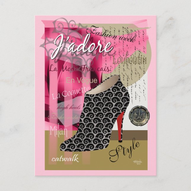 Haute Couture Postcard Postkarte (Vorderseite)