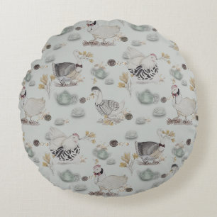 Haute Couture Print Kidsroom Rundes Kissen