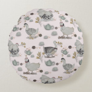 Haute Couture Print Kidsroom Rundes Kissen