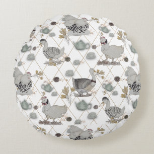 Haute Couture Print Kidsroom Rundes Kissen