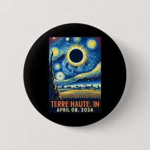 Haute Indiana Total Solar Eclipse 2024 Starry Nigh Button