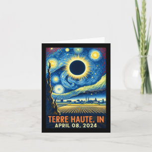 Haute Indiana Total Solar Eclipse 2024 Starry Nigh Karte