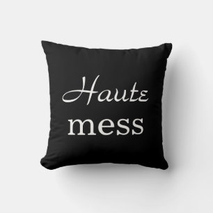 Haute Mess Kissen schwarz