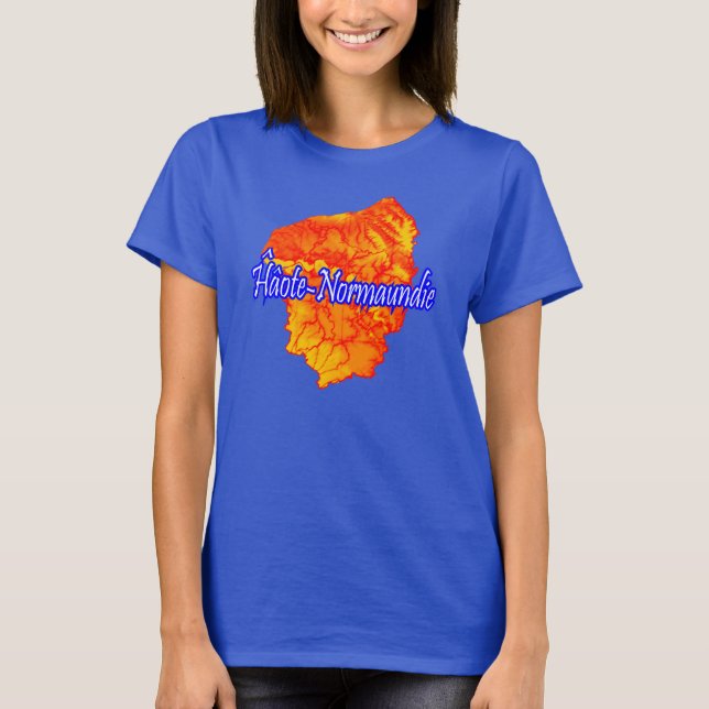 Haute-Normandie - Ĥ âote-Normaundie T-Shirt (Vorderseite)