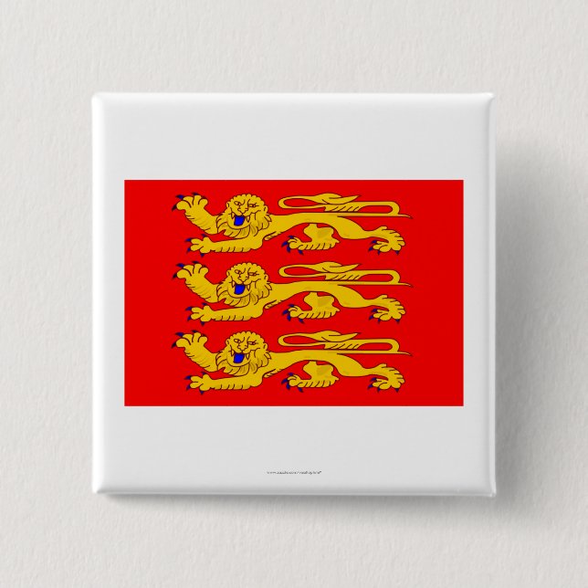 Haute-Normandieflagge Button (Vorderseite)