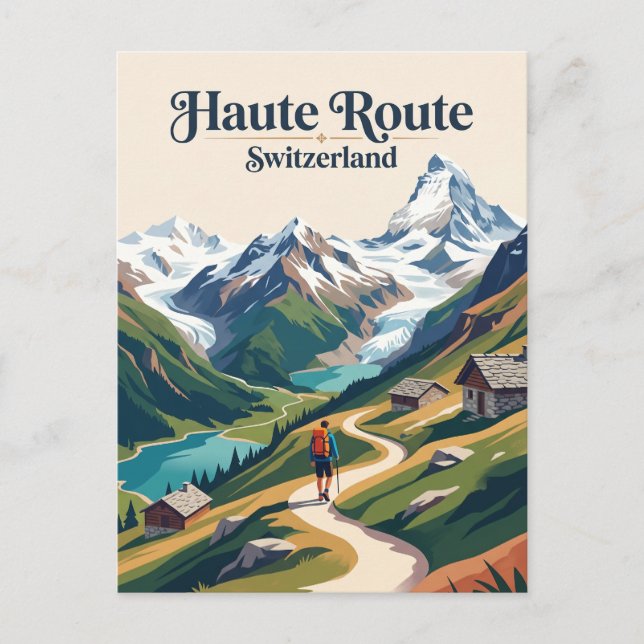 Haute Route Schweiz Postkarte (Vorderseite)