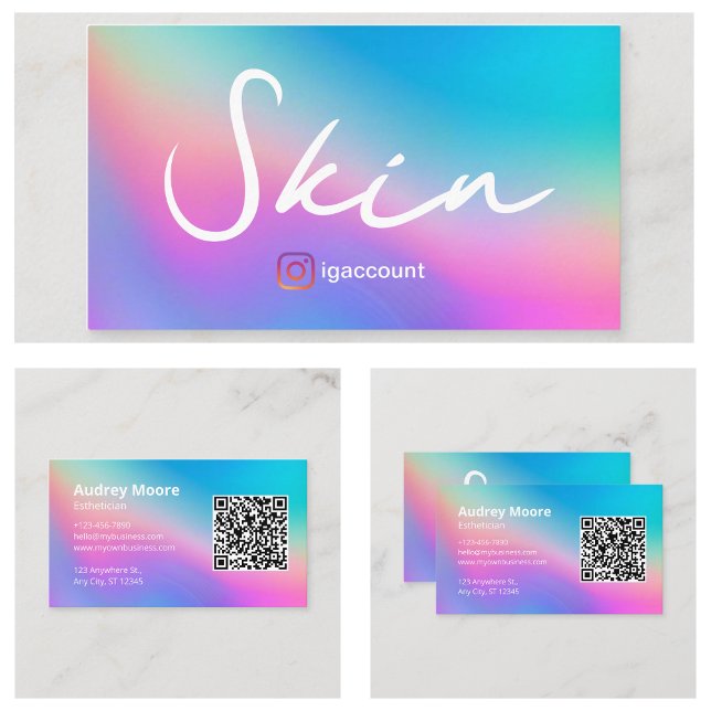 Hautmedizinerin Visitenkarte (Skin Esthetician Business Card
)