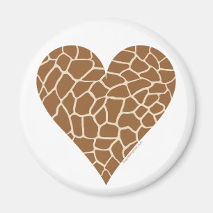 Hautmuster, Farben der Giraffe Magnet