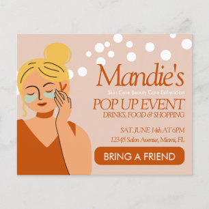Hautpflege-Esthetiker-Geschäft Salon Pop-Up-Verans Flyer
