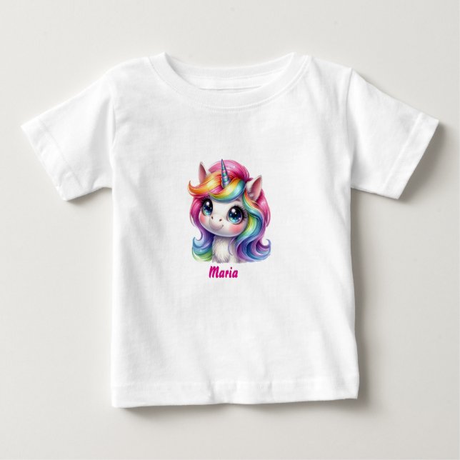 Hauts et T-Shirts bébé licorne mignonne  (Devant)