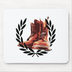 Hautstiefel Mousepad