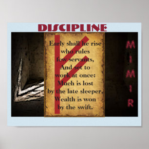Havamal Disziplin Poster