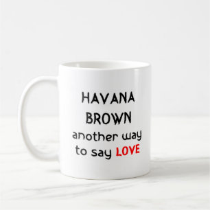 Havana-braune Liebe Kaffeetasse