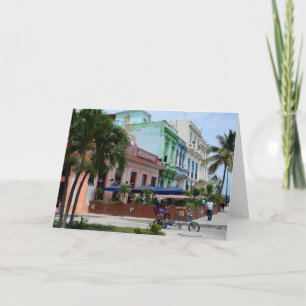 Havana Cuba Architecture near Malecon Karte