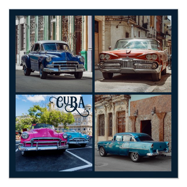 Havana CUBA Cars Poster (Vorderseite)