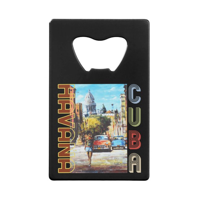 Havana Cuba Fine Art - National Hauptstadt Geldbeutel Flaschenöffner (Vorderseite)